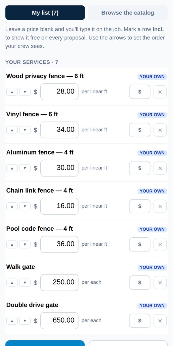 Setting prices